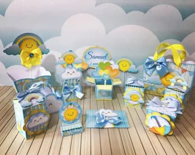 Kit 60 Lembrancinhas Chuva de Amor