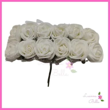 Buque de Flor Branco em EVA - Pct c/ 2 Buques