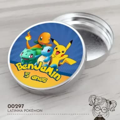 Latinha Adesivada Pokémon - 00297