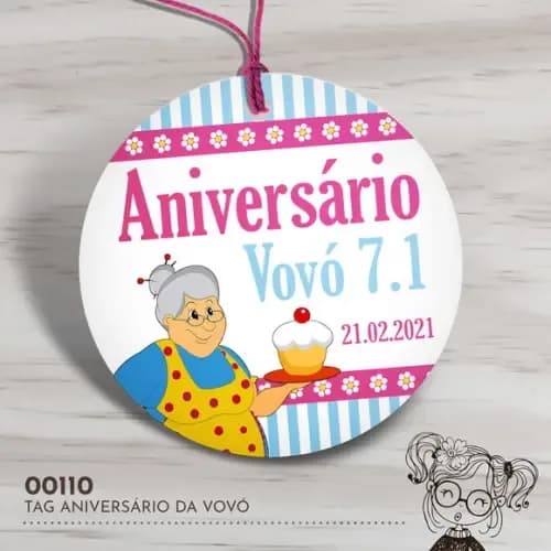 Tag Redonda Aniversário da Vovó - 00110