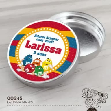Latinha Adesivada M&m - 00245