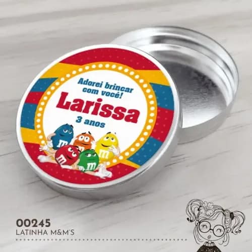 Latinha Adesivada M&m - 00245