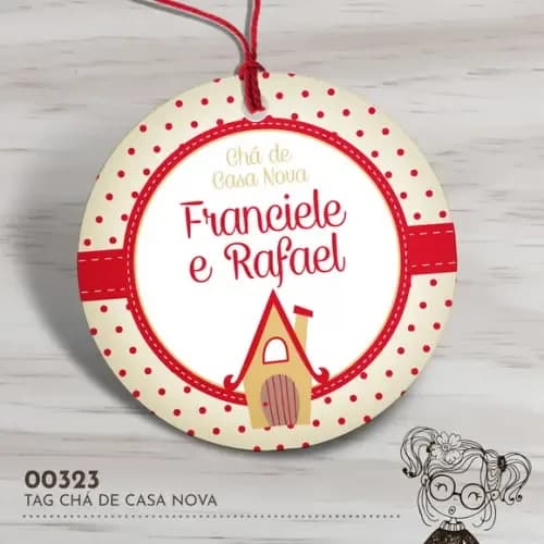 Tag Redonda Chá de Casa Nova - 00323