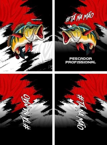 Arte Vetor Camisa Pesca-mod-0124
