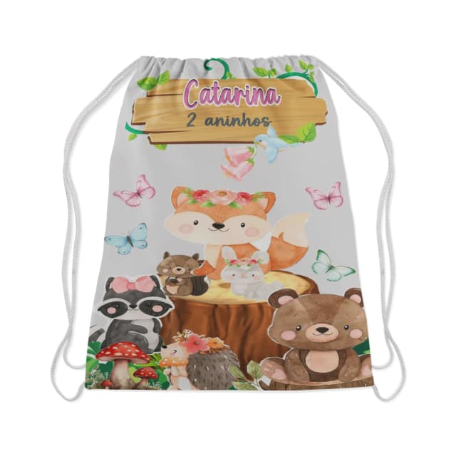 Mochilinha Personalizada do Bosque Encantado