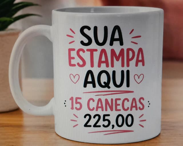 15 canecas personalizadas