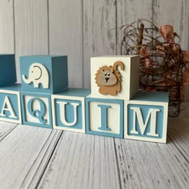 Safari Cubos 6x6cmts - Decoração Bebè