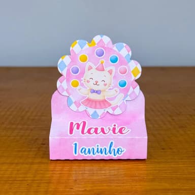 PEGUE E MONTE - Porta Bis Duplo Personalizados CIRCO ENCANTADO - Decoração de Festa | Lembrancinhas | Aniversário | Personalizados