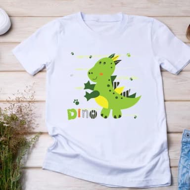 Camiseta Dino Infantil - Dinossauro Fofo