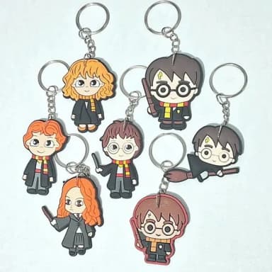 Chaveiro Harry Potter Emborrachado Pacote C/40 Unidades