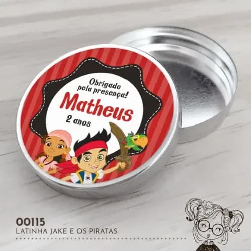 Latinha Adesivada Jake e os Piratas - 00115