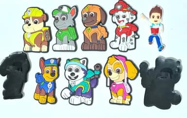 Ponteira P/lápis Patrulha Canina 5cm Pcts com 8 Unidades