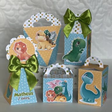 Kit 30 Lembrancinhas Dino Baby