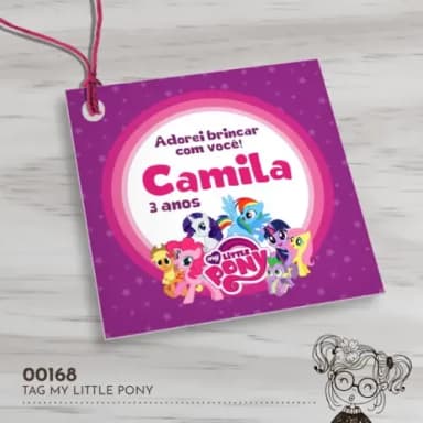 Tag Quadrada My Litlle Pony - 00168