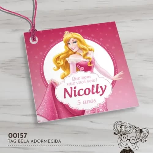 Tag Quadrada Bela Adormecida - 00157