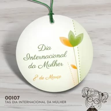 Tag Redonda Dia Internacional da Mulher - 00107