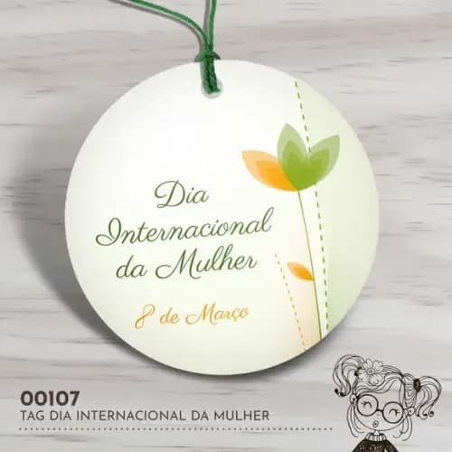 Tag Redonda Dia Internacional da Mulher - 00107