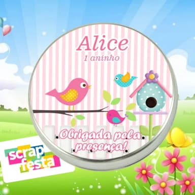 Latinhas Personalizadas Jardim Encantado