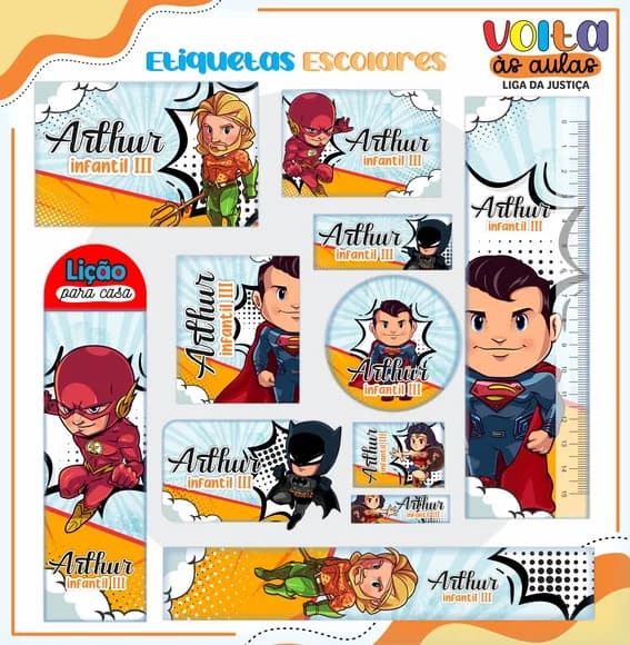 60 Etiquetas Escolares