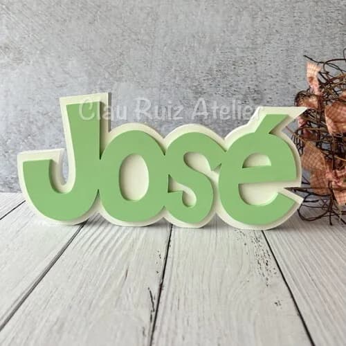 Nomes em Sobreposição Decoração de Bebê