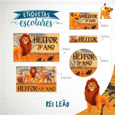 60 Etiquetas Escolares Personalizadas Prova D