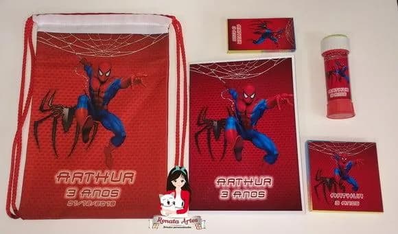 Kit Alegria ll na Mochila Homem Aranha