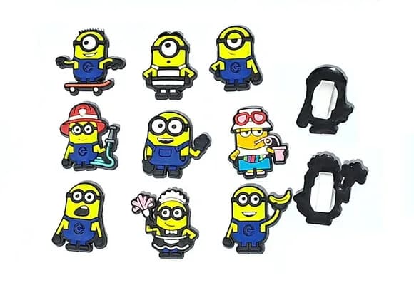 Minions Profissões C/adaptador P/cadarço Pacote C/9 Unidades