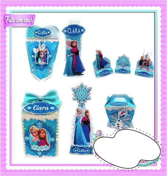 Kit 60 Lembrancinhas Frozen