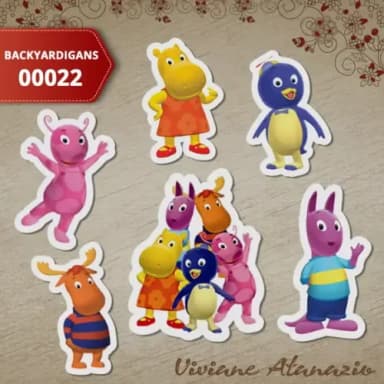 Aplique Backyardigans 3cm (kit c/ 50un) - 00022