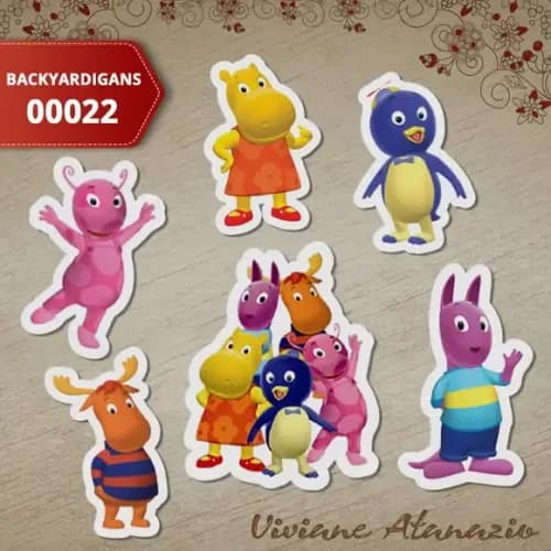 Aplique Backyardigans 3cm (kit c/ 50un) - 00022