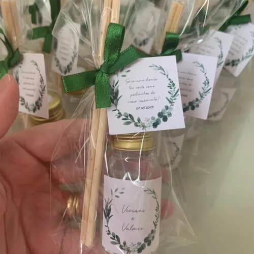 Lembrancinha Casamento Aromatizador Arabesco Folhas