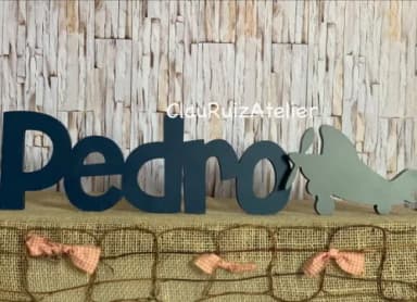 Letras de mdf -nomes Linha Ch + Avião