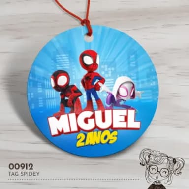 Tag Redonda Spidey - 00912