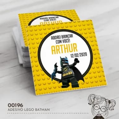 Adesivo Quadrado Batman - 00196
