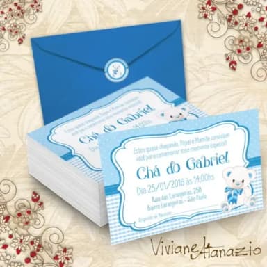 Convite Ursinho - 00317