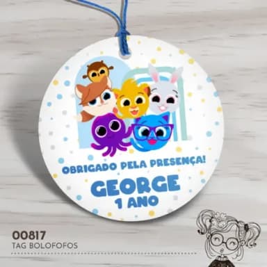 Tag Redonda Bolofofos - 00817