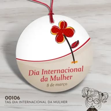 Tag Redonda Dia Internacional da Mulher - 00106