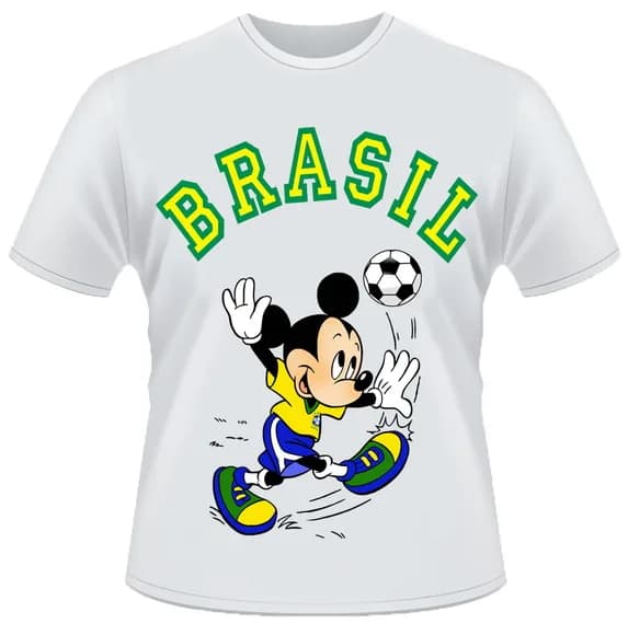 Camiseta Mickey Mouse Brasil
