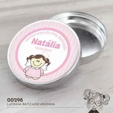 Latinha Adesivada Anjinha - 00298
