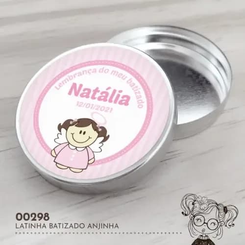 Latinha Adesivada Anjinha - 00298