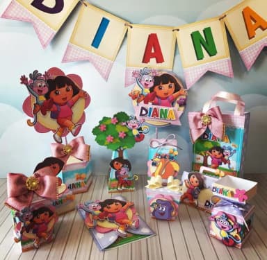 Kit 30 Lembrancinhas Dora Aventureira