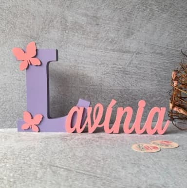 Jardim Encantado - Nomes Personalizados + Borboleta