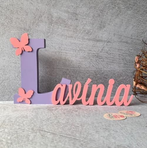 Jardim Encantado - Nomes Personalizados + Borboleta