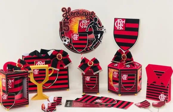 Kit 60 Lembrancinhas Flamengo