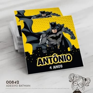 Adesivo Quadrado Batman - 00842