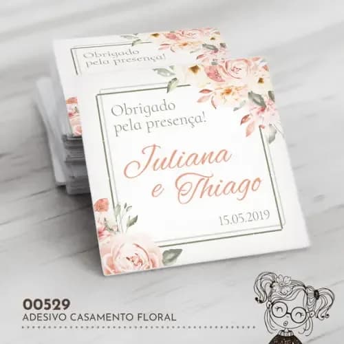 Adesivo Quadrado Casamento - 00529