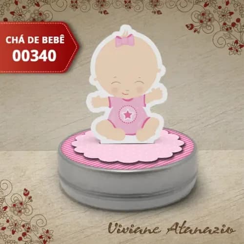 Latinha 3d Chá de Bebê - 00340