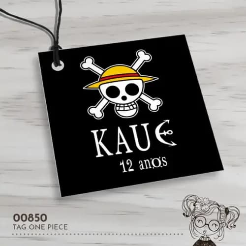 Tag Quadrada One Piece - 00850