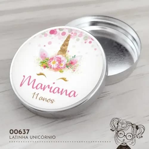 Latinha Adesivada Unicórnio - 00637