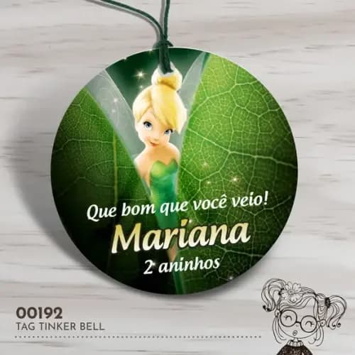 Tag Redonda Tinker Bell - 00192